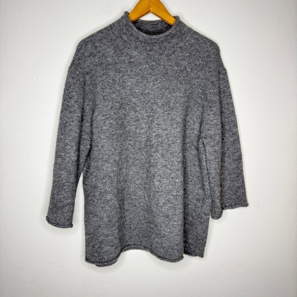 Vince Gray Sweater Wool Alpaca Blend Sz L